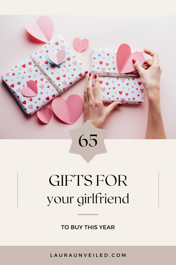 a pin that says in a large font gifts for girlfriends