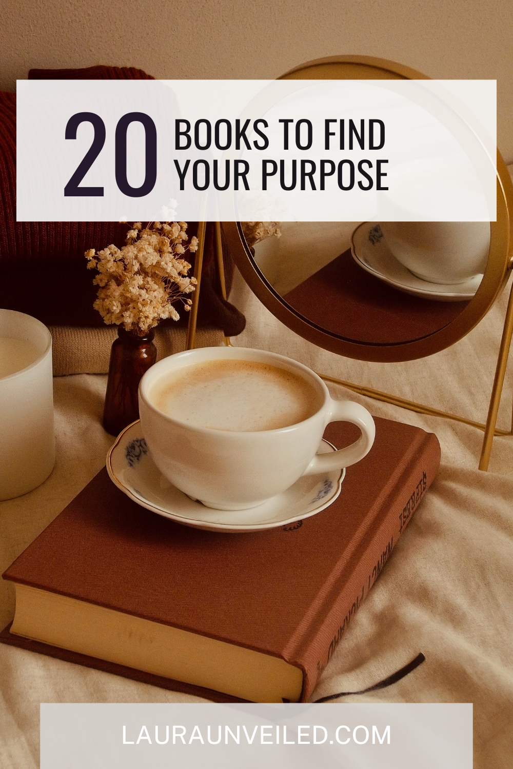 a pin that says in a large font books for finding your purpose