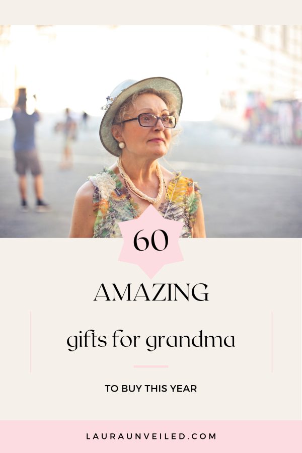 a pin that says in a large font gifts for grandma