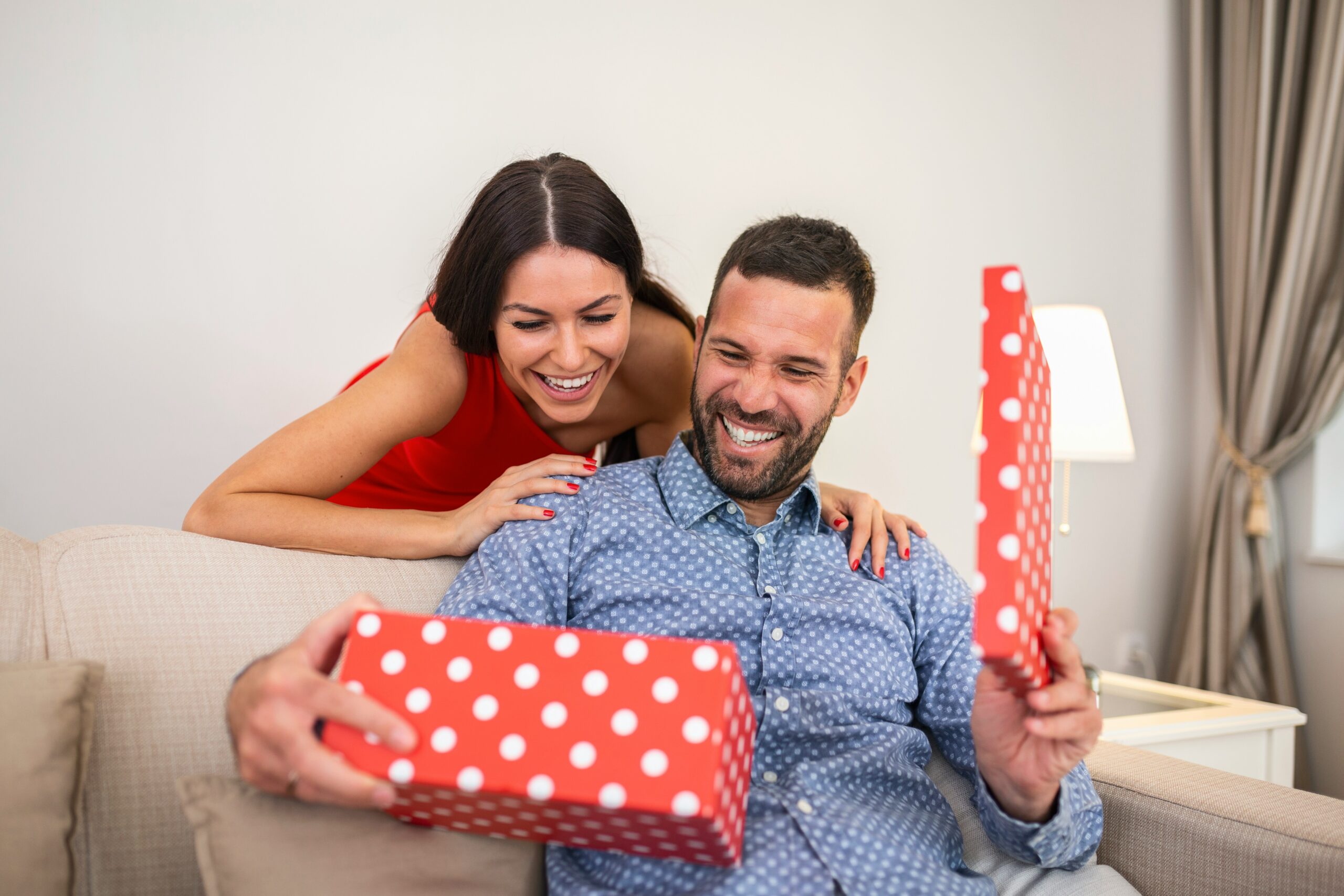 a featured image for a blog post about gift ideas for men
